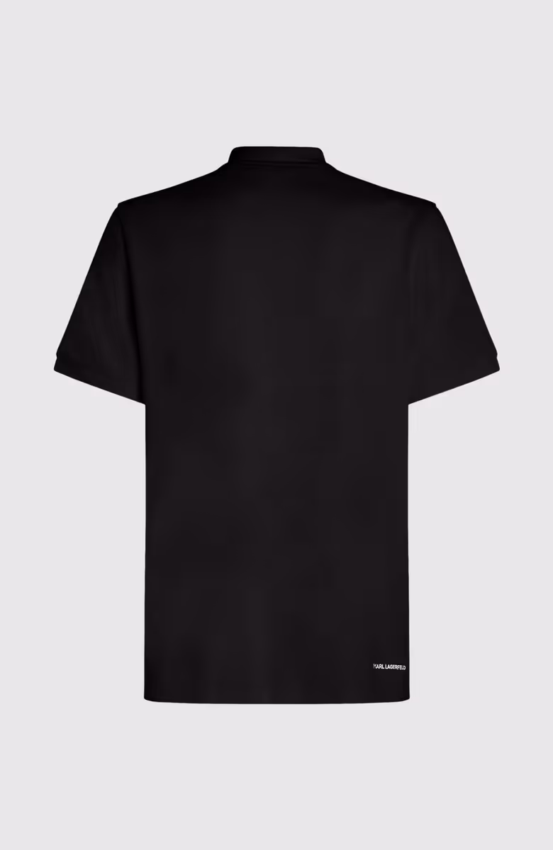 Elongated Logo Pique Ss Polo