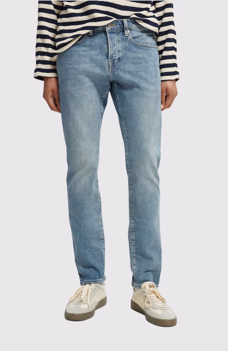 Essentials Ralston In Organic Cotton  Aqua Blue