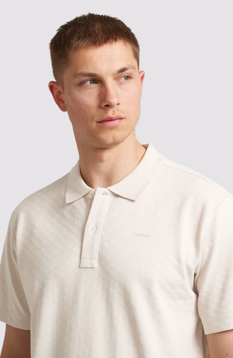 Core regular jacquard polo s\s
