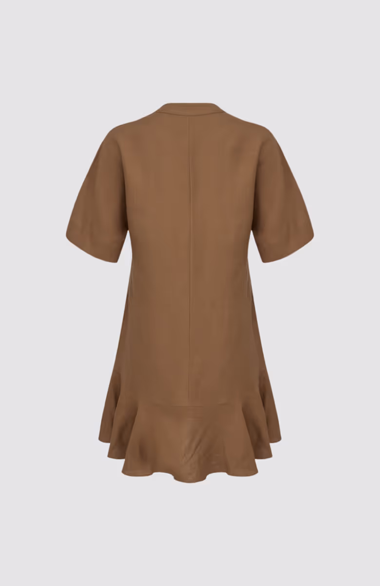 Linen Blend Shift Dress