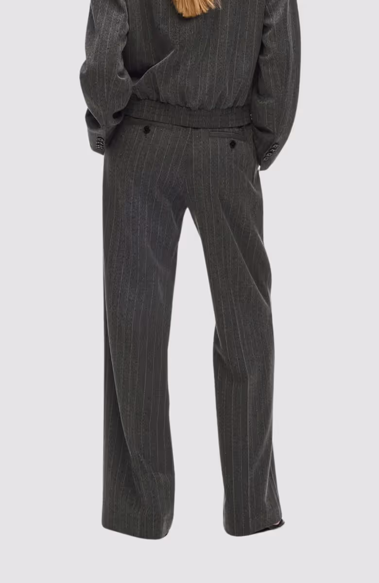 Pinstripe Tailored Pants