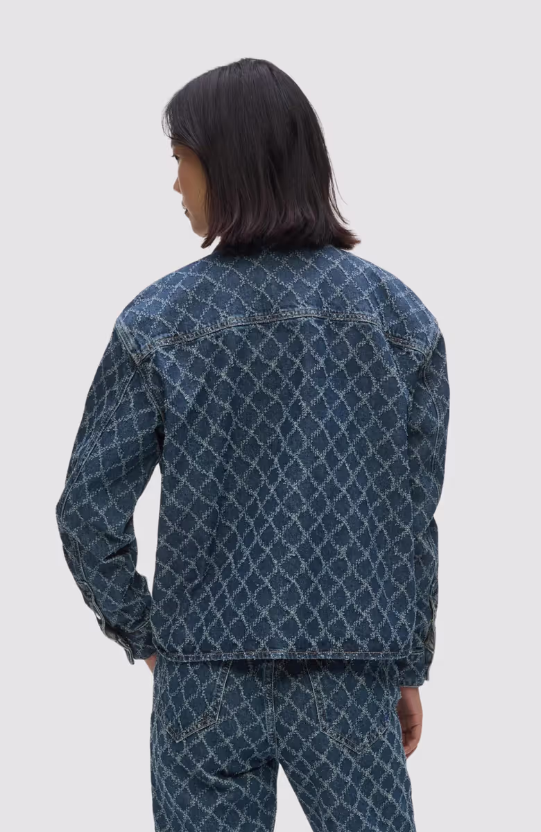 KLJ Argyle Denim Shirt