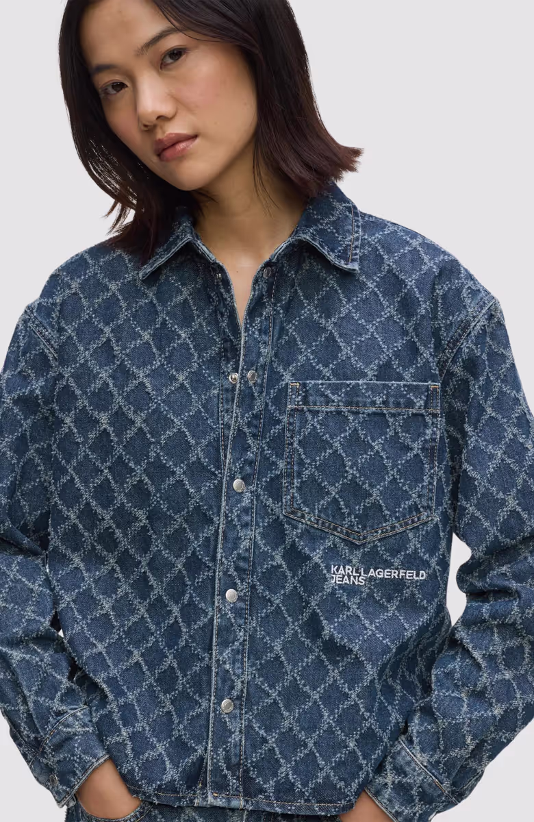 KLJ Argyle Denim Shirt