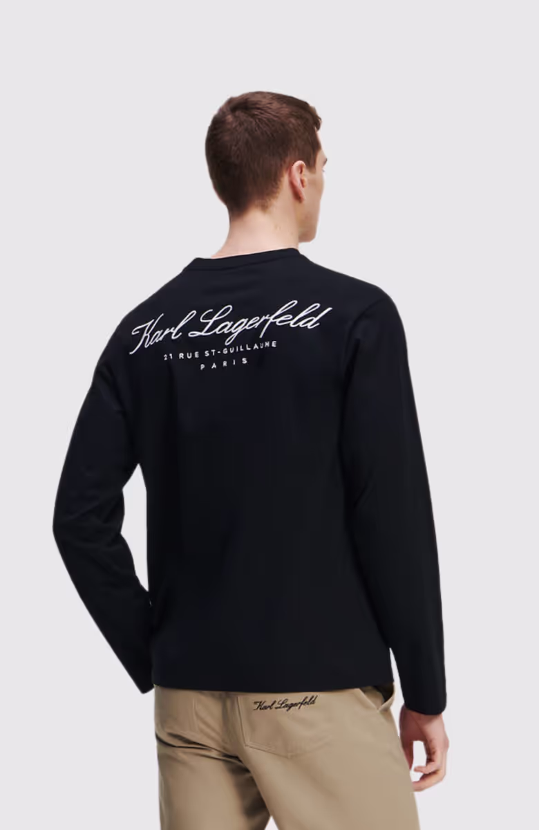 Karl Signature L/Slv T-Shirt