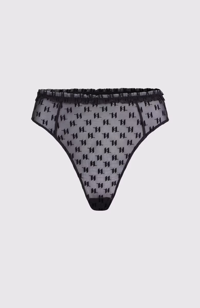 Kl Monogram Brief W/ Ruffle
