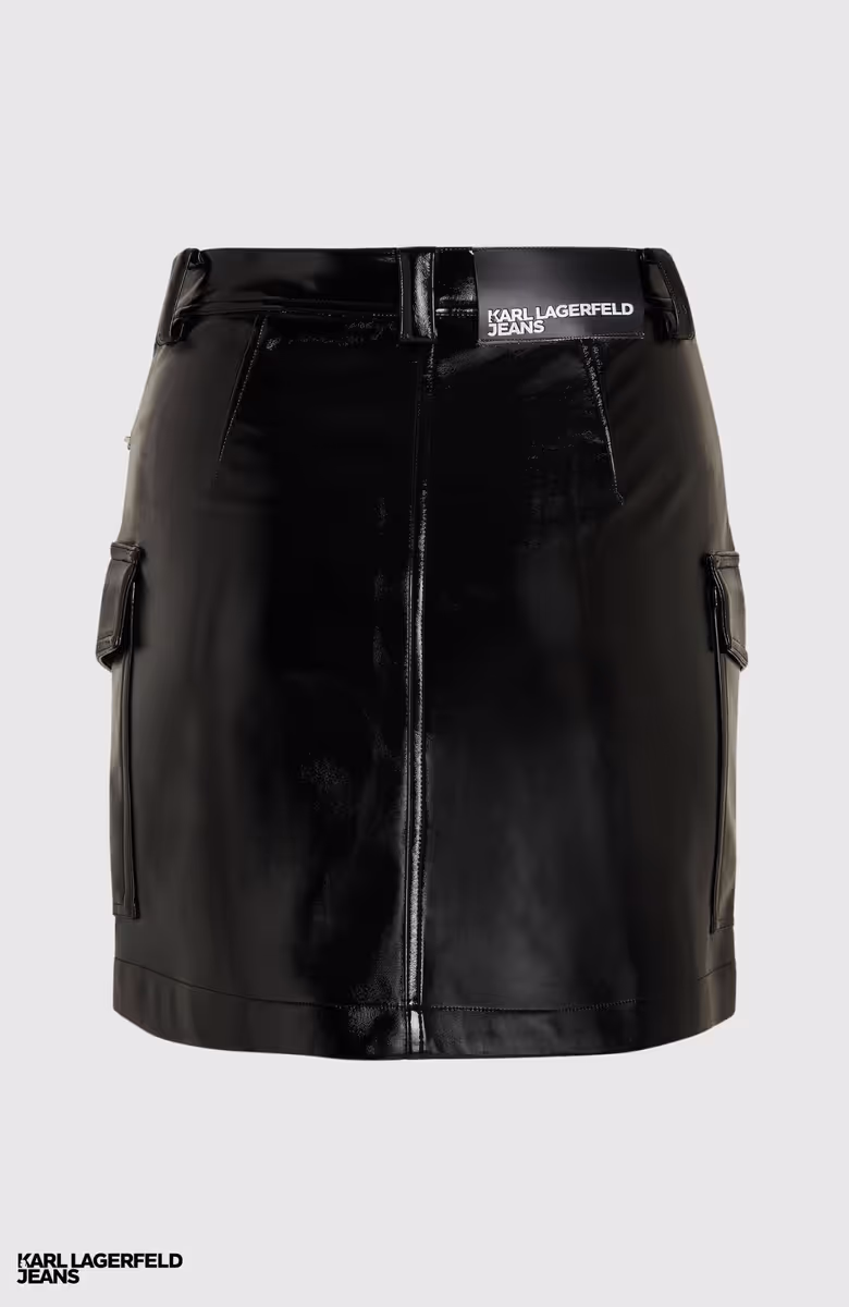 Klj Faux Leather Mini Skirt