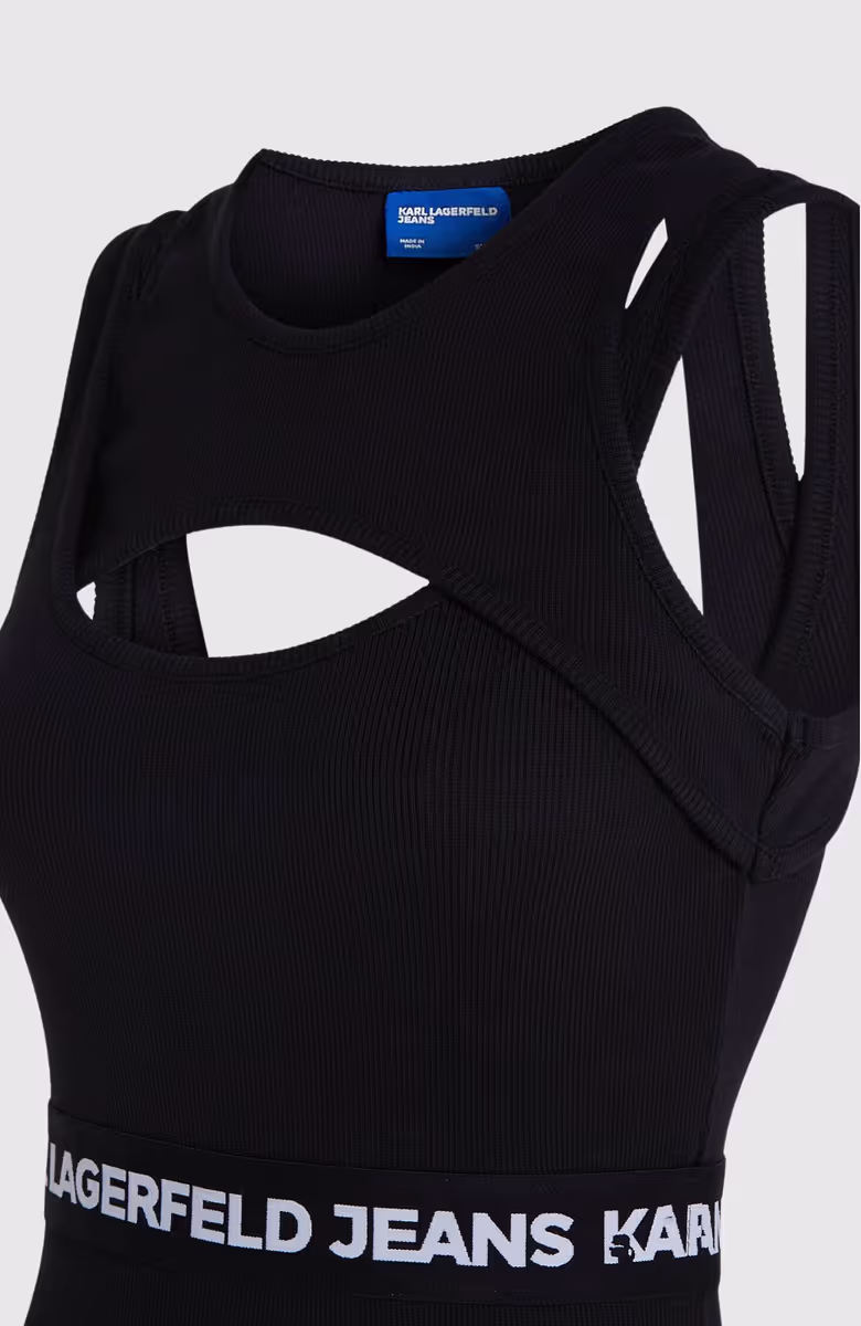 KLJ Logo Elastic Tank Dress