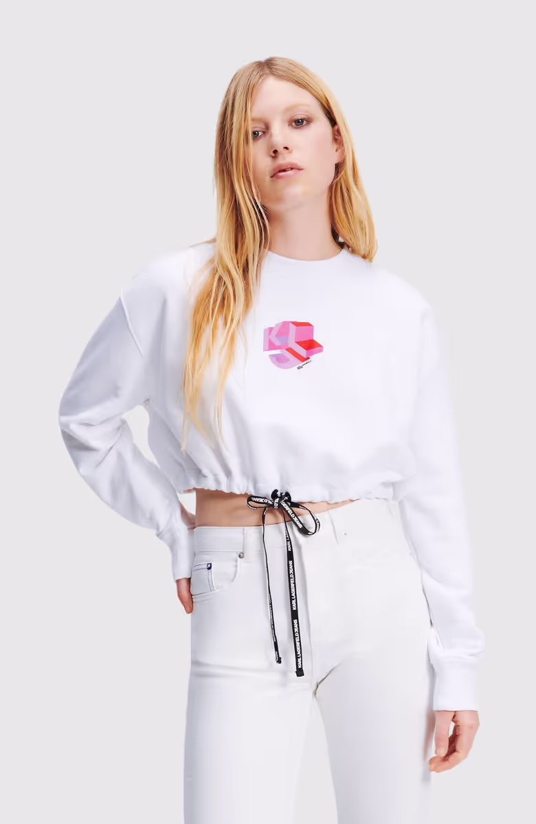 KLJ Relaxed Cropped Sweat