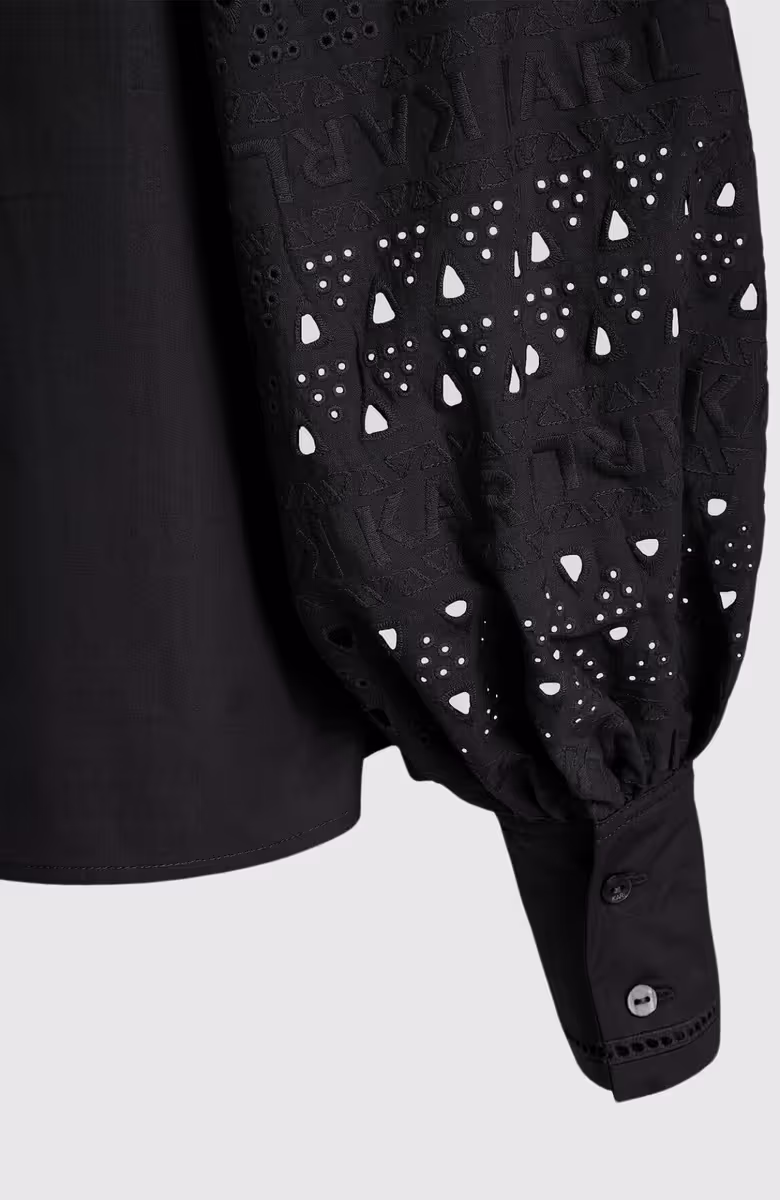 Off Shoulder Embroidery Top