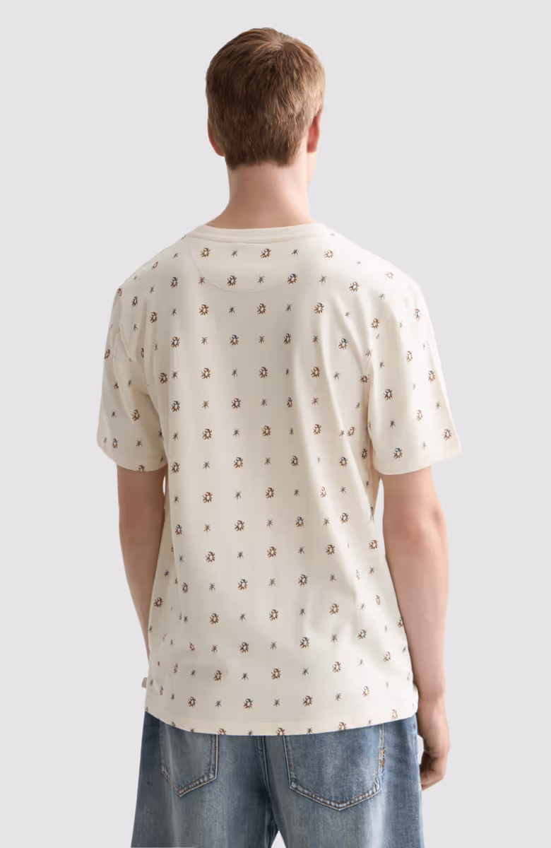 Micro-printed regular-fit T-shirt