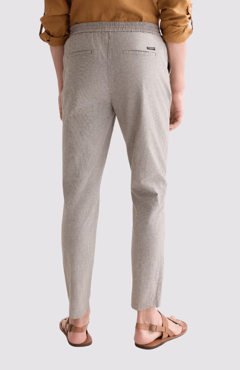Warren yarndyed cotton/linen regular straightfit jogger