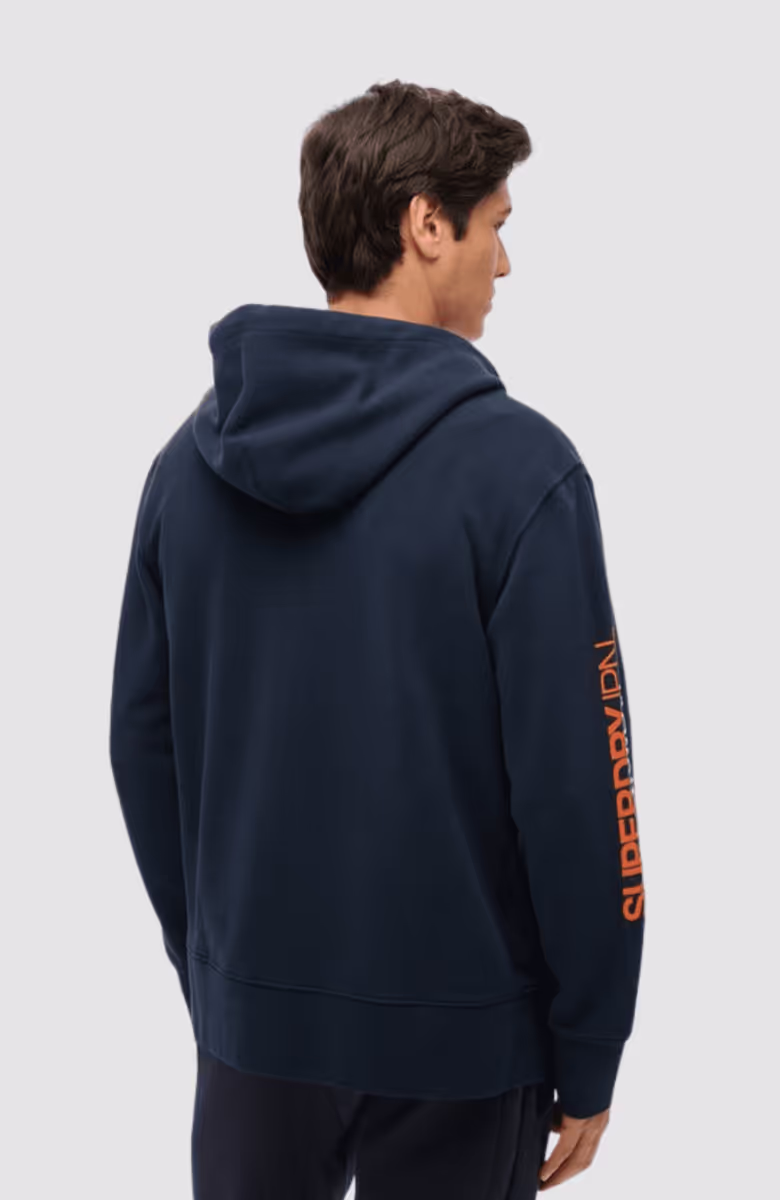 SPORTSWEAR LOGO LOOSE ZIP HOOD