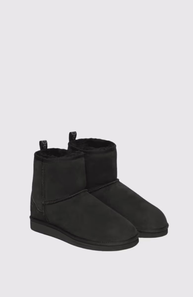 Suede Sherpa Ankle Boot