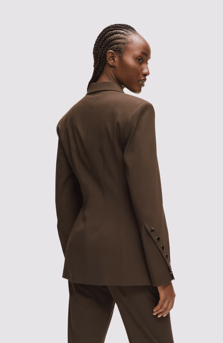 Snap Detail Fashion Blazer