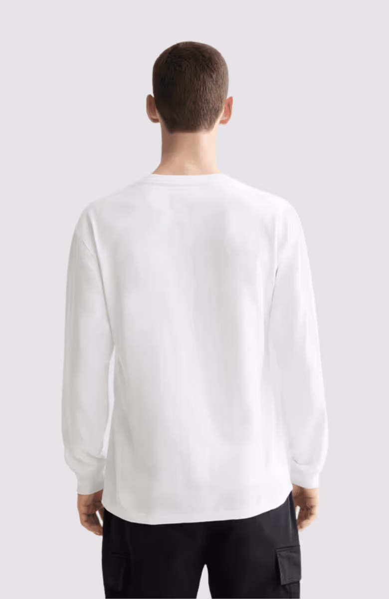 Slub Henley T-shirt LS