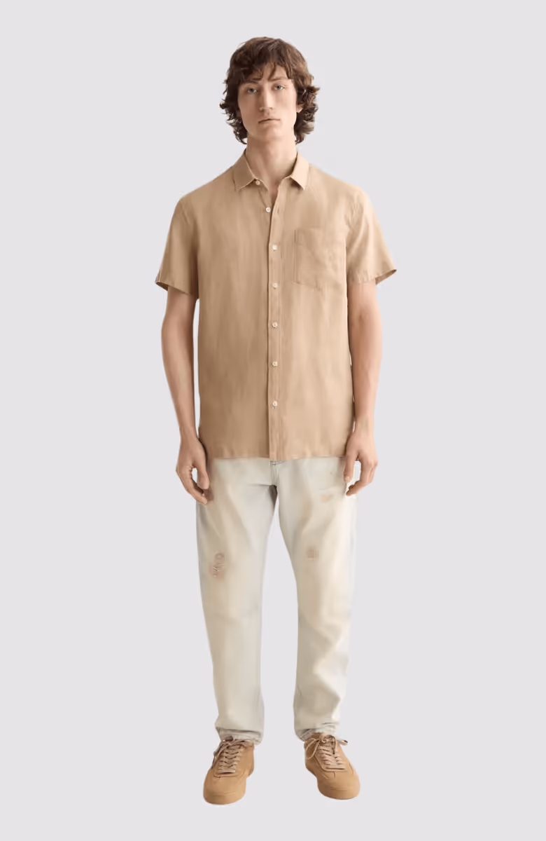 Core Seasonal - Regular-Fit Short-Sleeved Linen Shirt