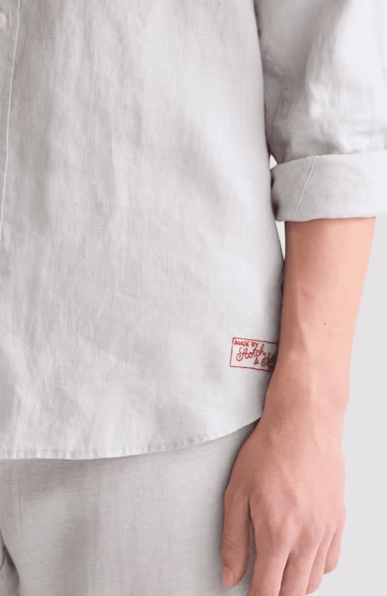 Seasonal core linen regularfit shirt