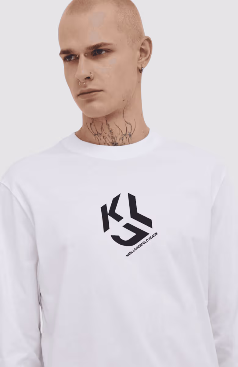 KLJ REGULAR MONOGRAM LSLV TEE 