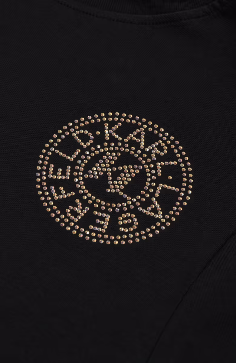 Rhinestone Logo Fashion Tee