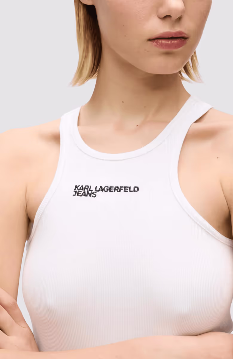 KLJ Ribbed Logo  Tank