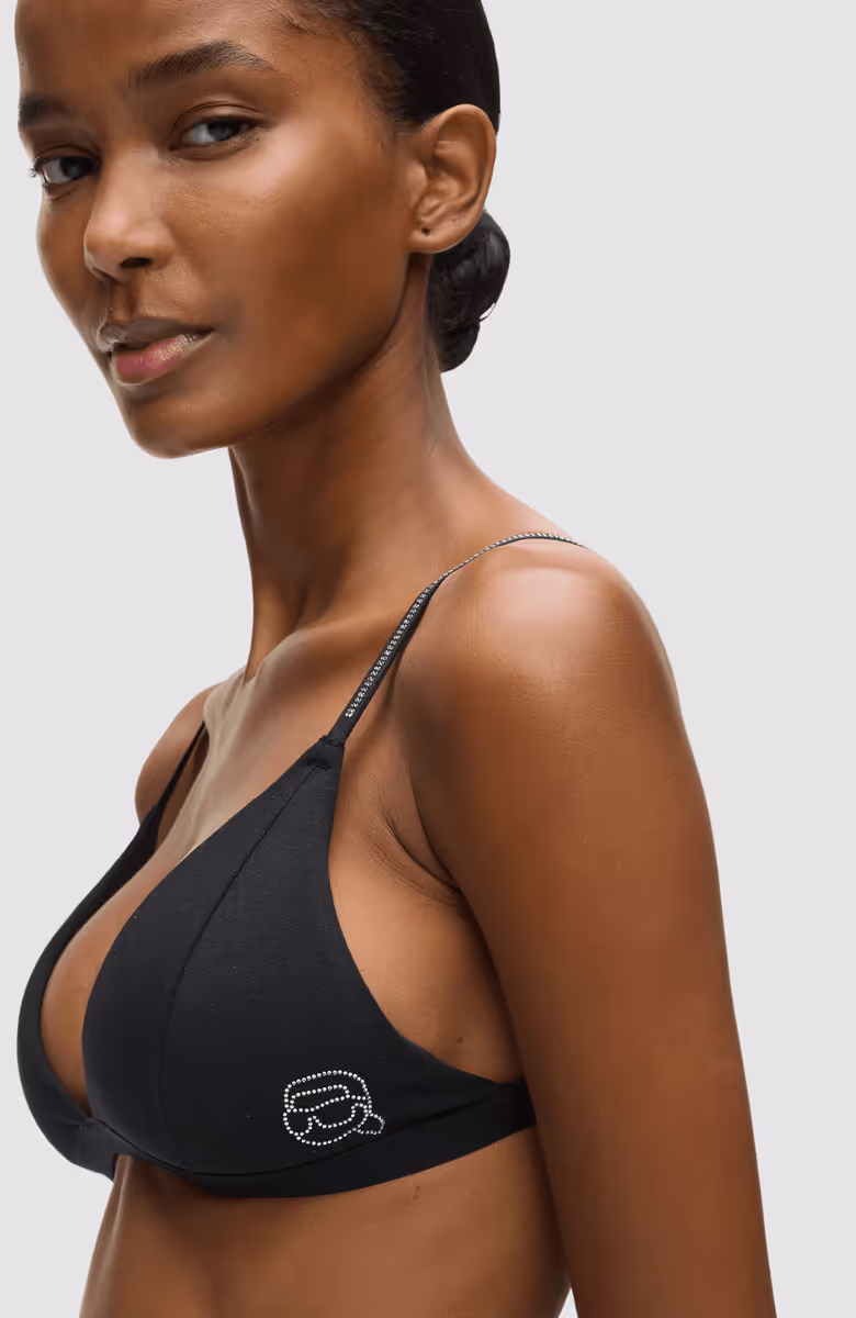 Ikon Rhinestone Triangle Bra