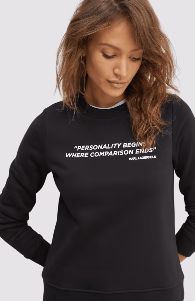 Karl Quote Sweatshirt