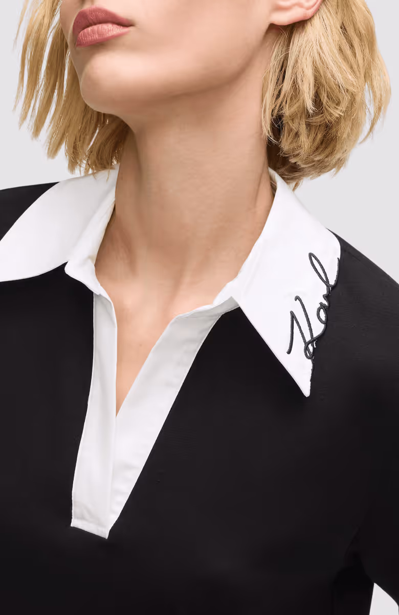 Signature Collar T-Shirt Dress