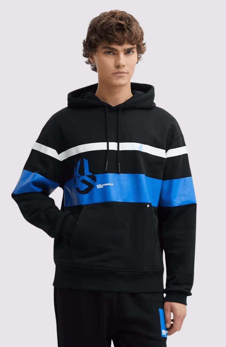 KLJ Relaxed Stripe Hoodie