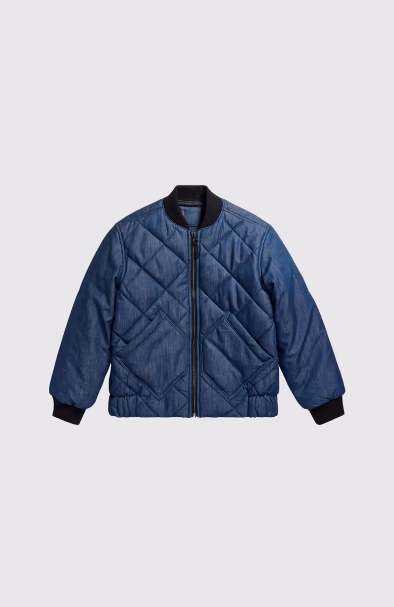 Padded Denim Bomber