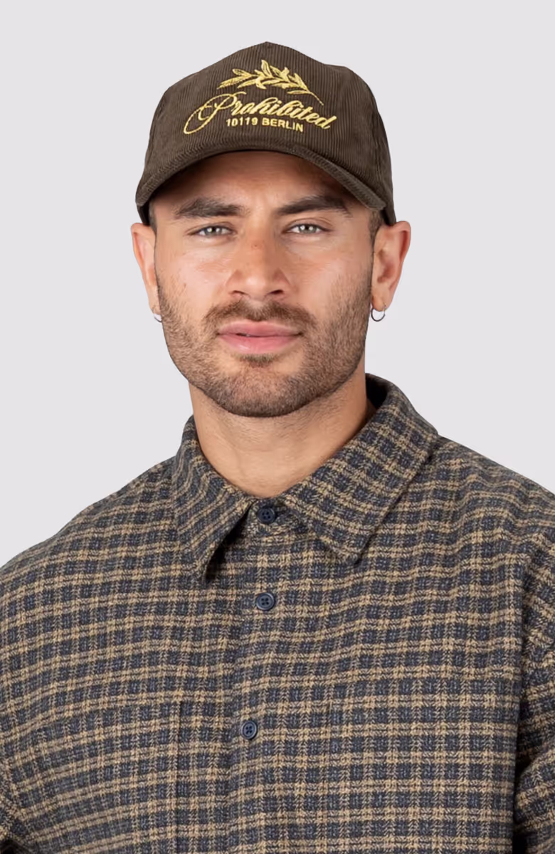 Leaf Corduroy Cap