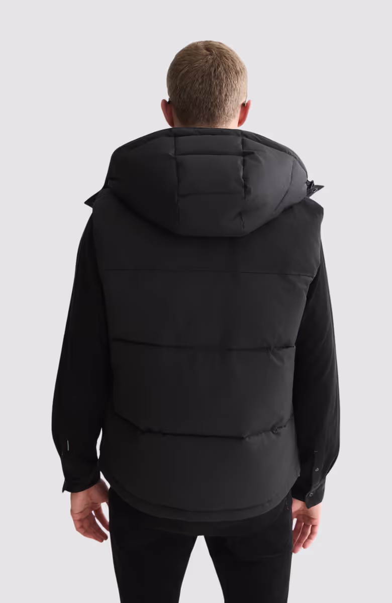 Hooded puffer vest
