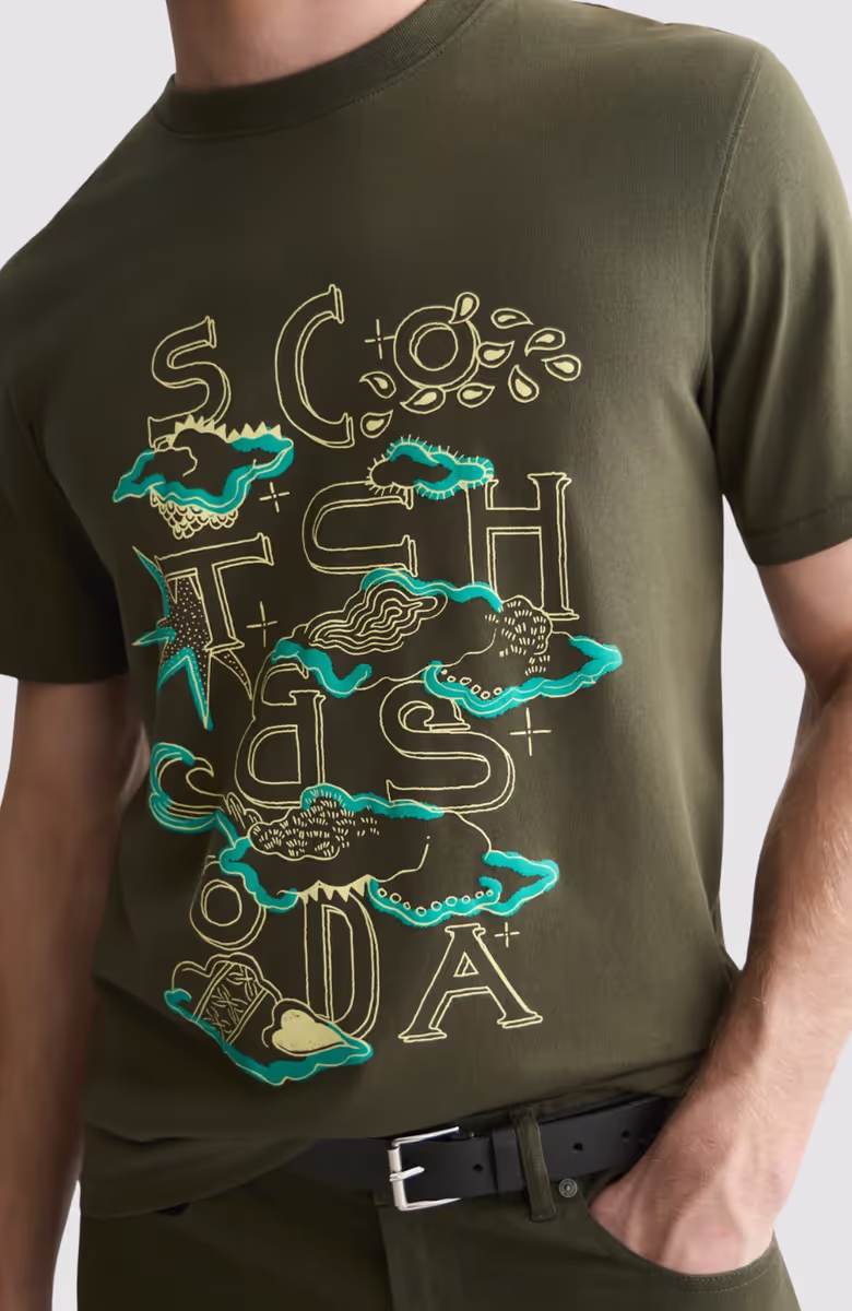 Front artwork regular-fit T-shirt