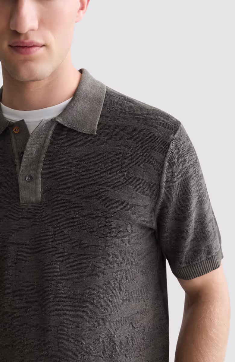Structured regular-fit polo