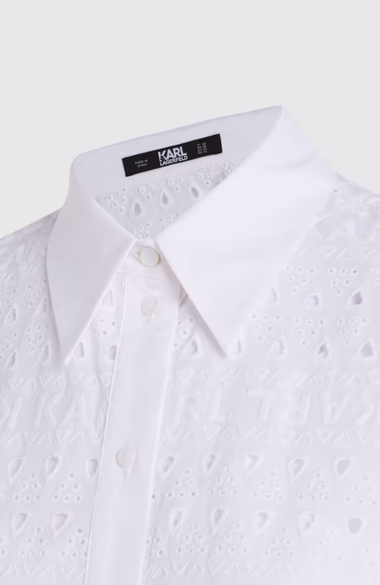 Sslv Embroidery Shirt Dress