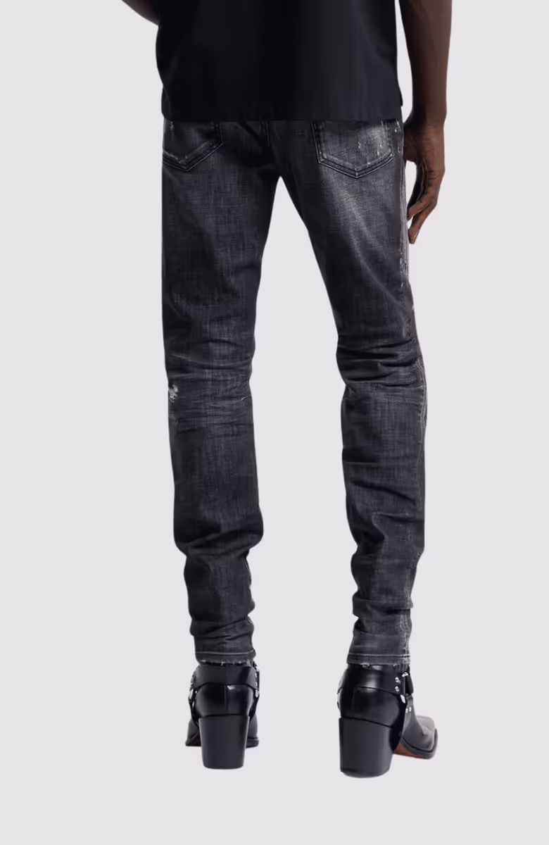 Black Fog Wash Teddy Jeans