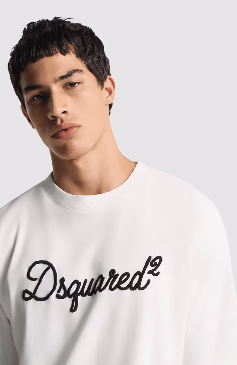 Dsquared2 Embroidered Loose Fit T-Shirt