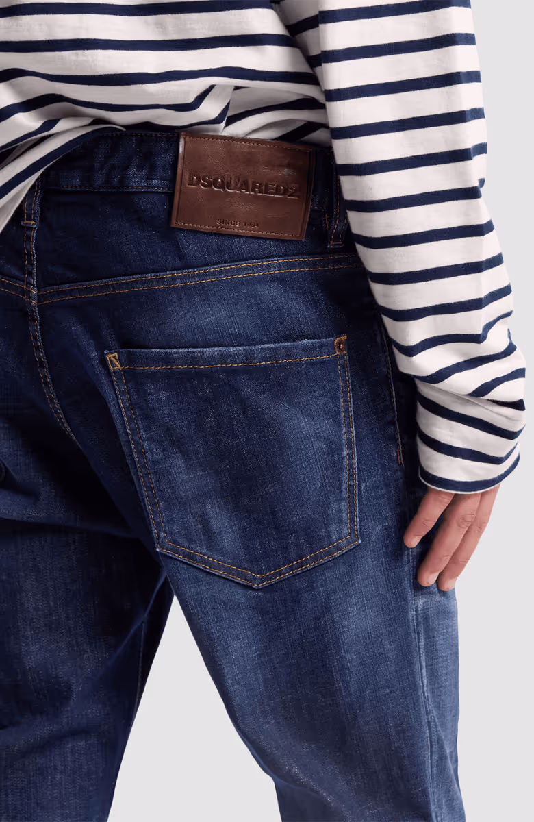 Dark Clean Wash Teddy Jeans