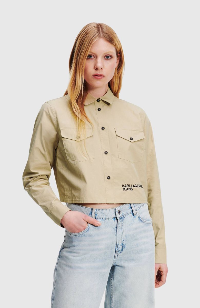 KLJ Cropped Logo Shirt