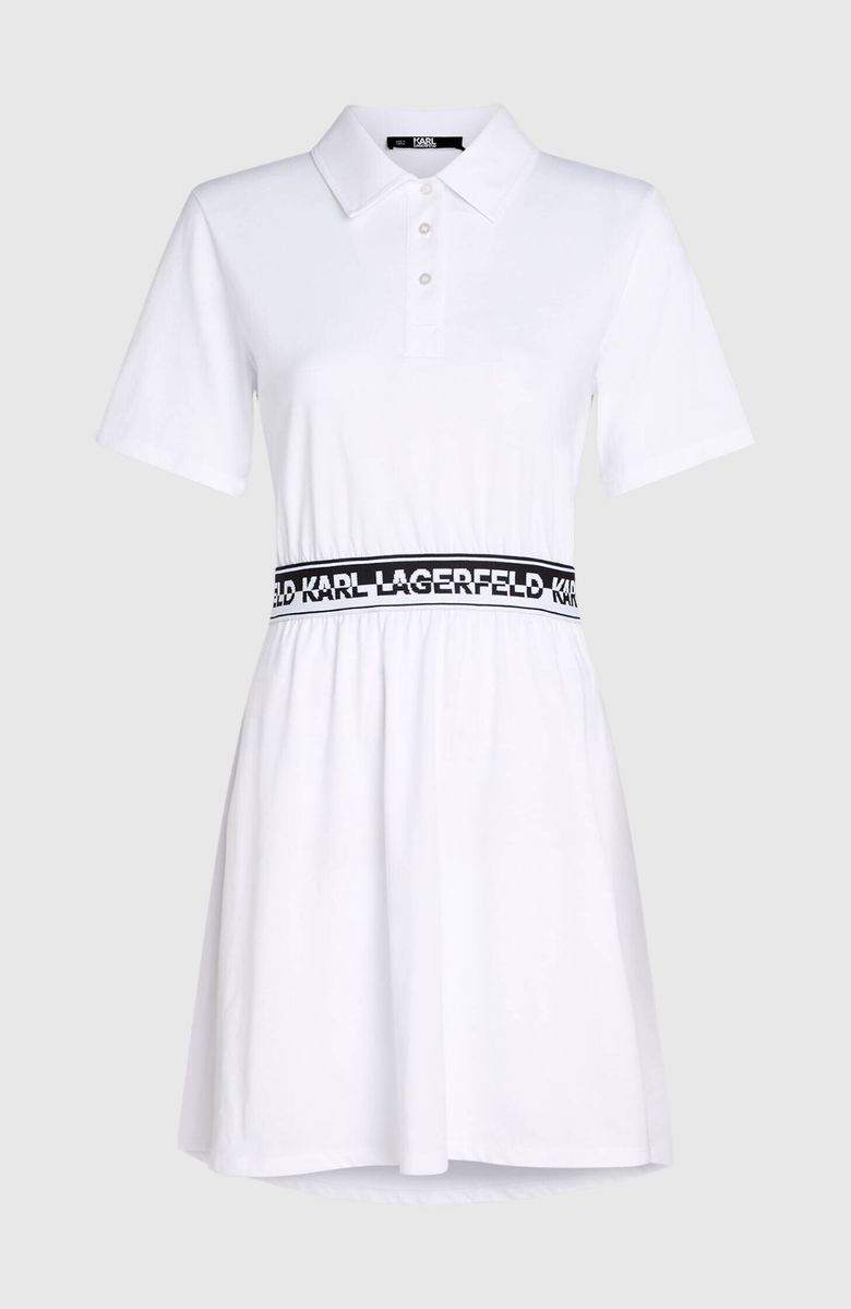 Logo Tape Shirt Dress