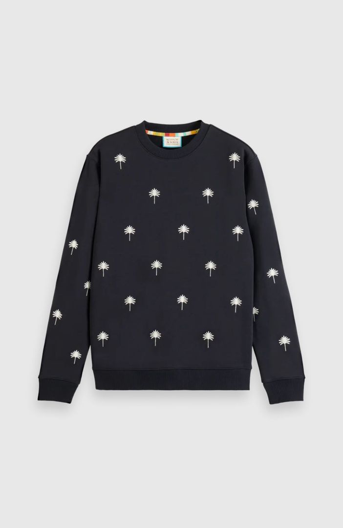 All-Over Embroidery Sweatshirt