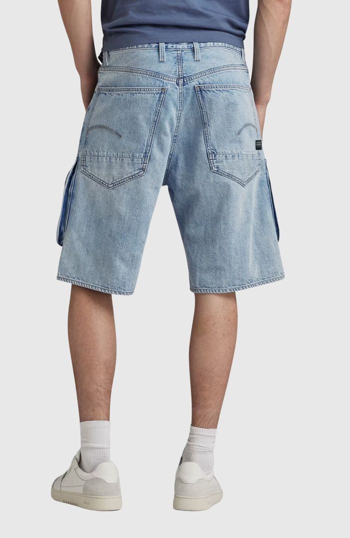 Denim Cargo Loose Short