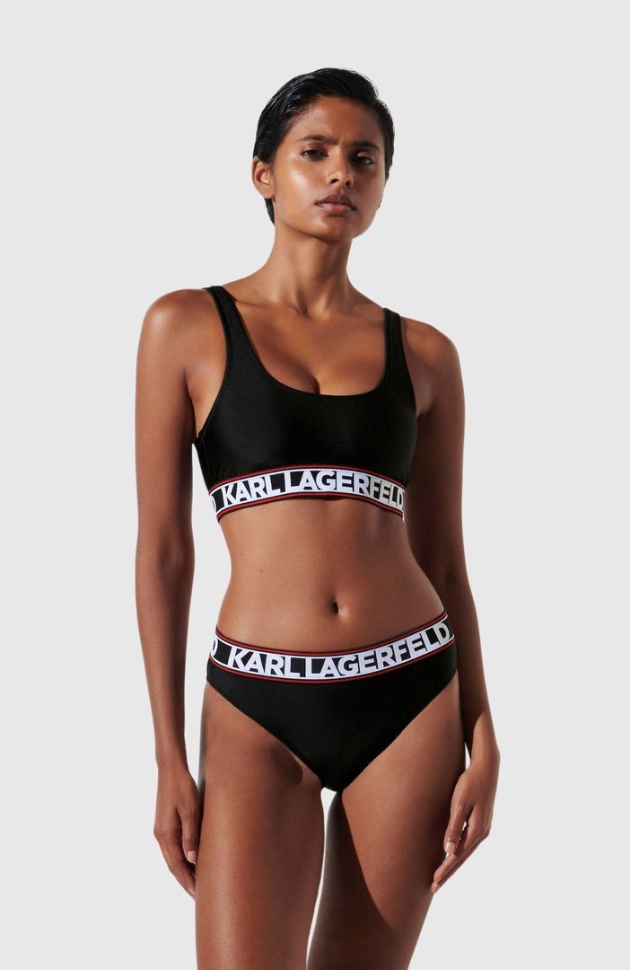 Elongated Logo Bikini Bottoms