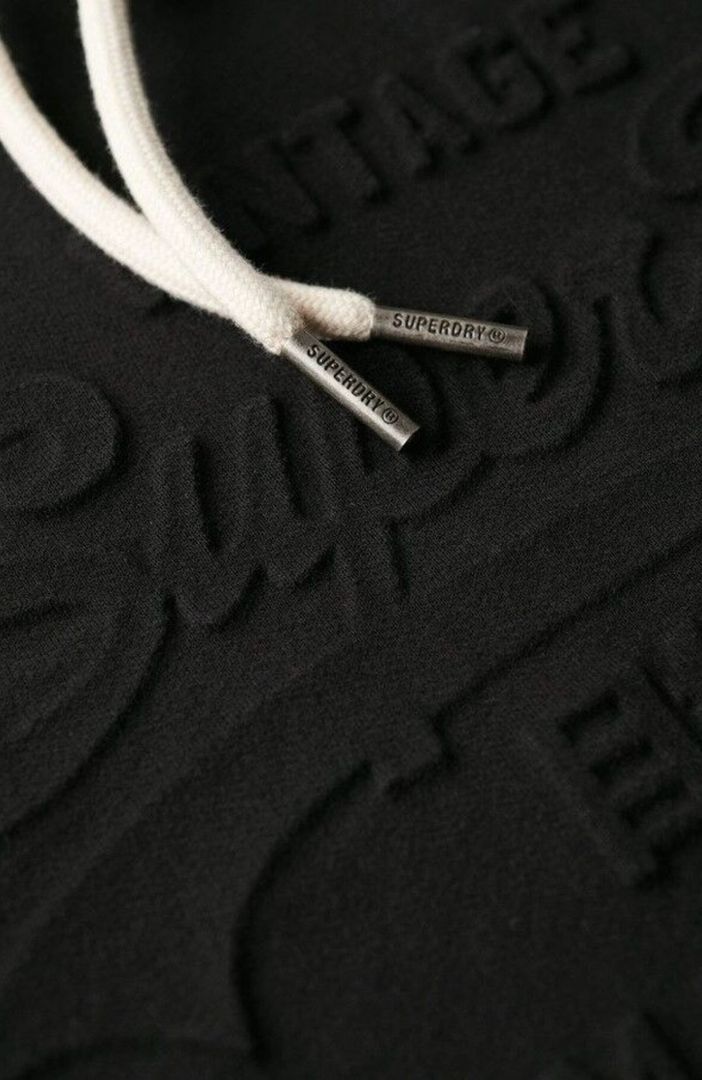 Embossed Vl Graphic Hoodie