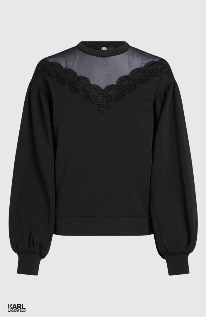 Fan Lace Sweatshirt