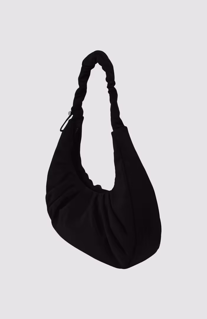 KLJ Nylon Gathered Hobo