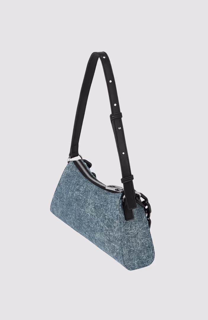 KLJ Denim Chain Sm Shoulderbag