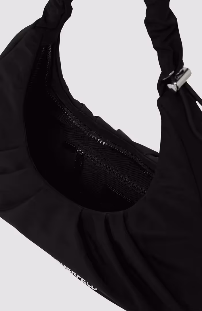 KLJ Nylon Gathered Hobo