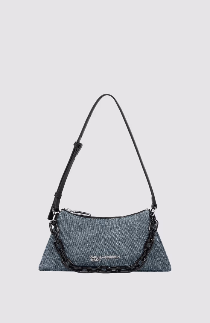 KLJ Denim Chain Sm Shoulderbag