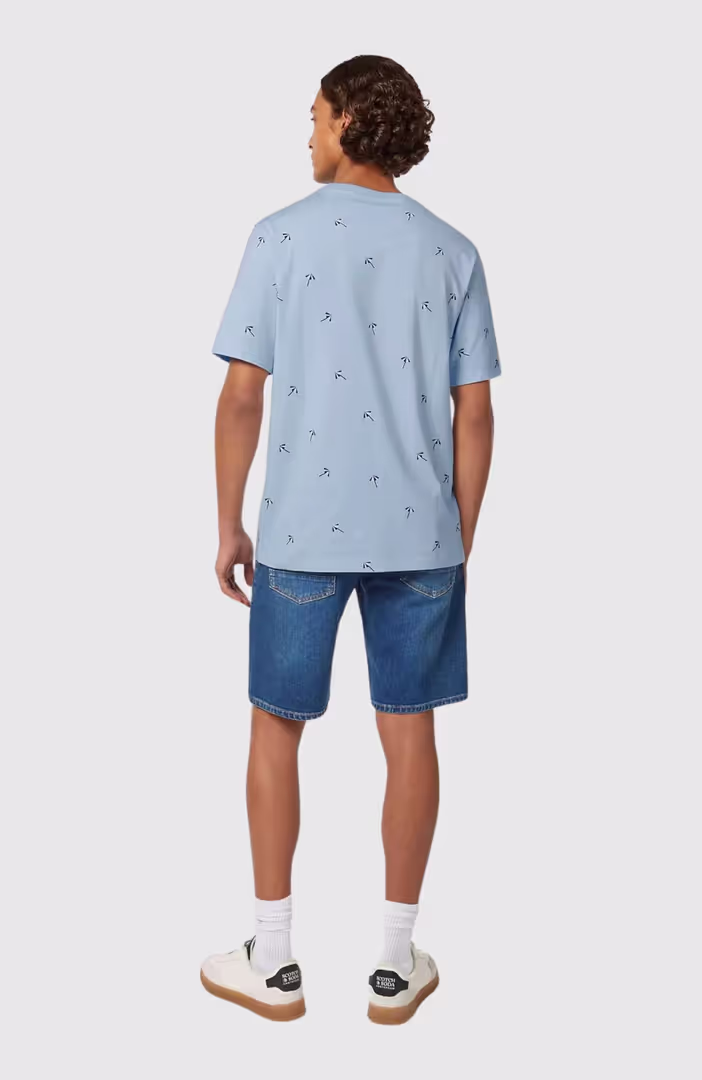 Regular Fit Micro Aop T-Shirt