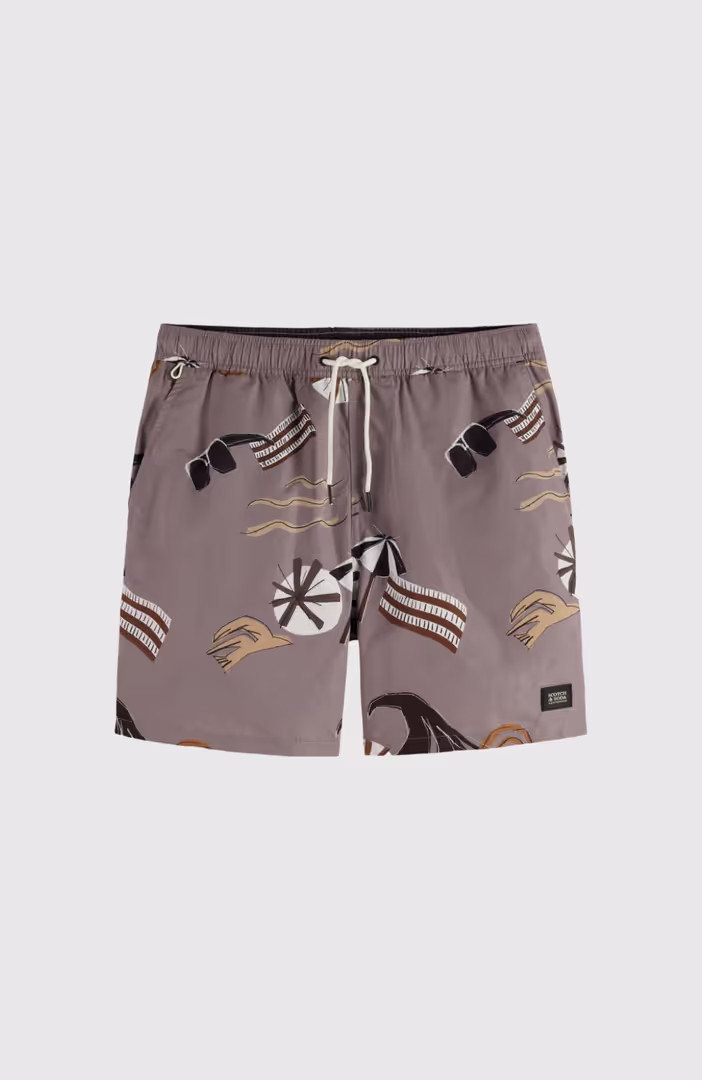 Printed Mid-Length Swimshort
